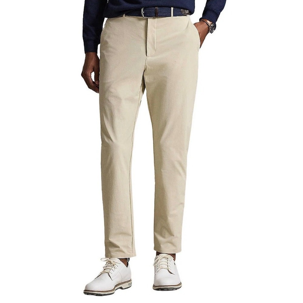 Banana Republic Mens 31x32 Non-Iron Tailored Slim Fit Chino Pants Khaki Tan